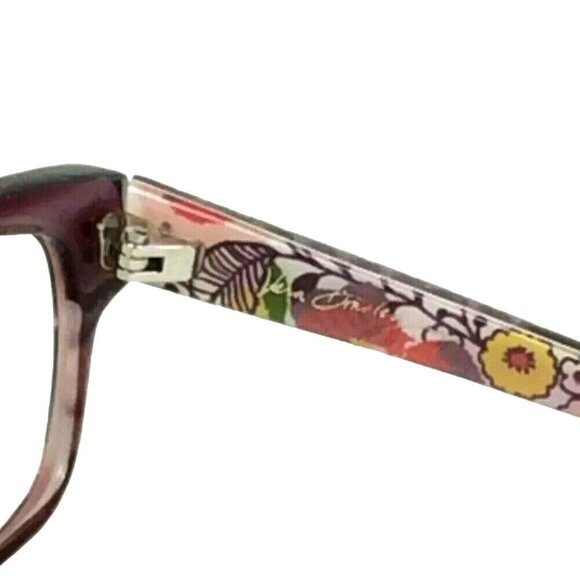 Vera Bradley Clementine Womens Rectangular Eyeglass Frames 54-18-138 Purple - Picture 8 of 8